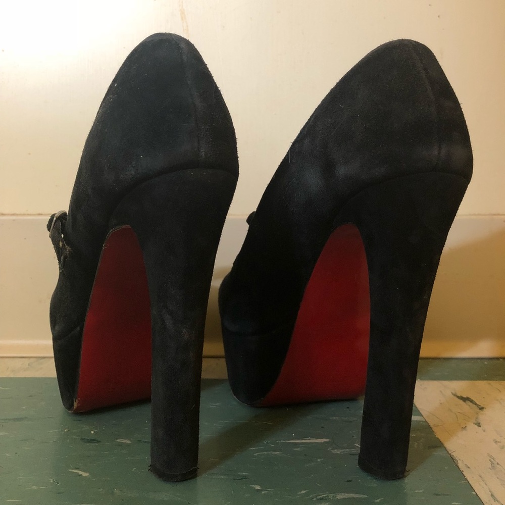 ALDO Black Suede Heels